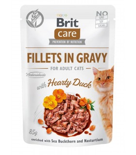Корм Brit Care вологий для котів Бріт Кеа Кет з філе качки в соусі 85г Brit Care - 1 - 8595602540518