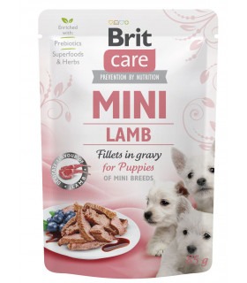 Корм Brit Care Mini Lamb вологий для цуценят з філе ягняти в соусі 85г Brit Care - 1 - 8595602534418