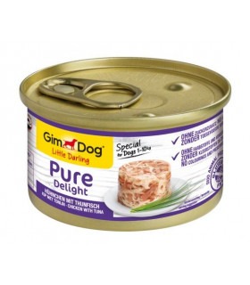 Корм GimDog Pure Delight вологий для собак мініатюрних порід вагою до 10кг з куркою та тунцем 85г GimDog - 1 - 4002064513027