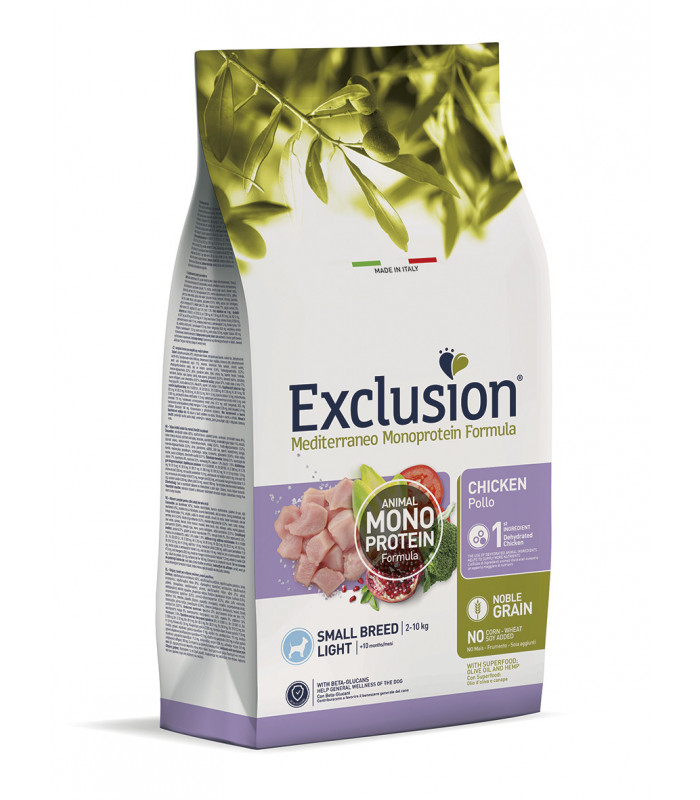 Exclusion Light Chicken Small Breed (з надмірною вагою та зниженою активністю чи стерилізованих) з куркою Exclusion - 2 - 