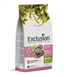 Exclusion Puppy Chicken Large Breed корм для цуценят великих порід з куркою 12 кг Exclusion - 1 - 8011259003201 2