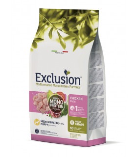 Exclusion Puppy Chicken Medium Breed корм для цуценят середніх порід з куркою 12 кг Exclusion - 1 - 8011259003058