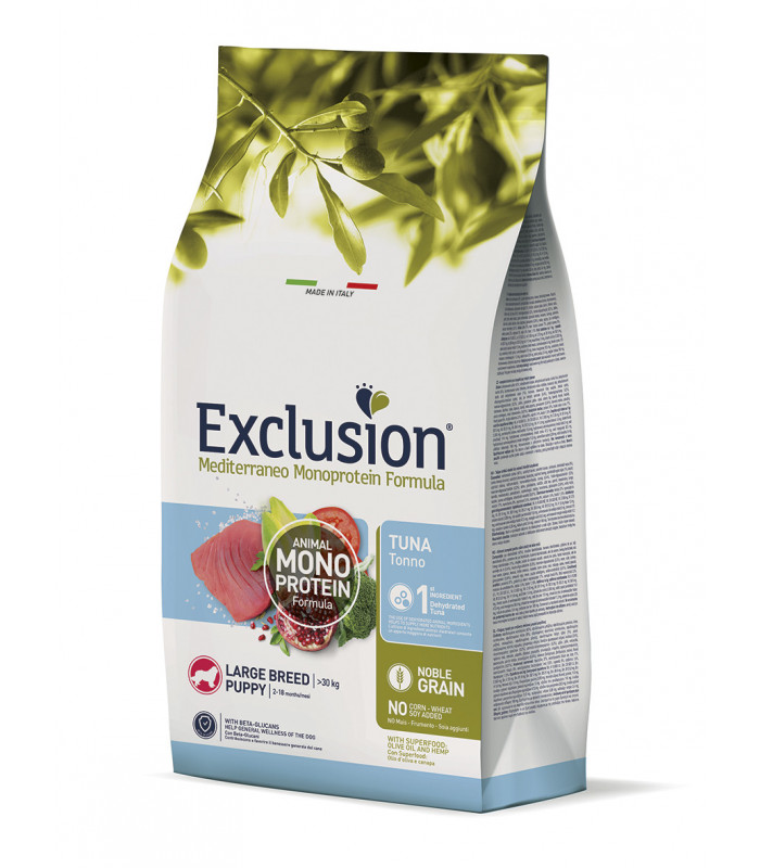 Exclusion Puppy Tuna Large Breed корм для цуценят великих порід з тунцем 12 кг Exclusion - 1 - 8011259003218