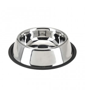 Миска металева з гумовим обідком для собак 160 мл - 2,2л Swastik Industries - 1 - 