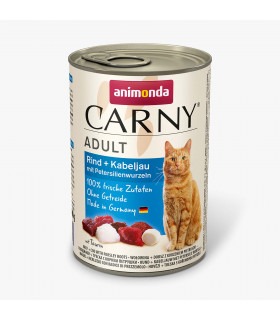 Вологий корм Animonda Carny Adult Beef + Codfish with Parsley roots з яловичиною, тріскою та коренем петрушки для котів Animonda
