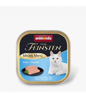 Вологий корм Animonda Vom Feinsten Adult Turkey + Trout з індичкою та фореллю для котів, 100 г Animonda - 1 - 4017721830515
