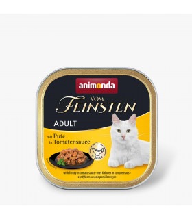 Вологий корм Animonda Vom Feinsten Adult with Turkey in Tomato sauce з індичкою в томатному соусі для котів, 100 г Animonda - 1 