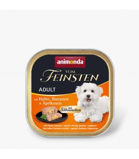Вологий корм Animonda Vom Feinsten Adult with Chicken, Bananas + Apricots з куркою, бананами і абрикосами для собак, 150 г Animo