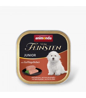Вологий корм Animonda Vom Feinsten Junior with Poultry liver з печінкою птахів для цуценят, 150 г Animonda - 1 - 4017721826570