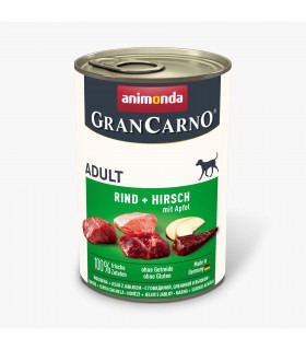 Вологий корм Animonda GranCarno Adult Beef + Deer with Apple з яловичиною, олениною та яблуком для собак Animonda - 1 -  2