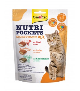 Ласощі GimCat Malt & Vitamin MIX для котів Мультивітамін мікс крекери з начинкою 150г GimCat - 1 - 4002064419169