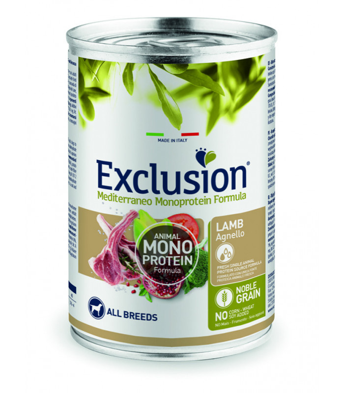 Exclusion Adult Lamb корм для дорослих собак всіх порід з ягням 400 г Exclusion - 1 - 8011259003539