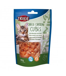 Ласощі для котів Trixie Premio Cheese Chicken Cubes сир і курка, 50 г Trixie 42717 - 1 - 4011905427171