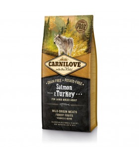 Сухий корм для дорослих собак великих порід вагою від 25 кг Carnilove Salmon & Turkey Large Breed лосось та індичка Carnilove - 