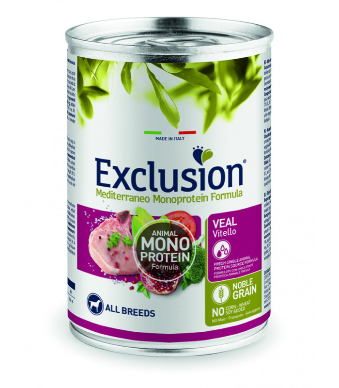 Exclusion Adult Veal корм для дорослих собак всіх порід з телятиною 400 г Exclusion - 1 - 8011259003492