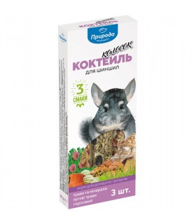Колосок Природа Коктейль для шиншил (лугові трави, трави та мінерали, горіх) 90г Природа - 1 - 4823082401017