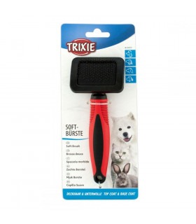 Пуходерка Trixie для собак, котів та кроликів, м'яка, пластик-метал Trixie - 1 -  2