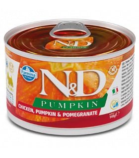 Вологий корм для собак Farmina N&D Grain Free Pumpkin Chicken Adult Mini беззерновий з гарбузом, куркою, гранатом 140 г Farmina 