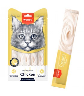 Рідкі ласощі для котів Wanpy Creamy Lickable Treats Chicken курка Wanpy - 1 - 6927749871088