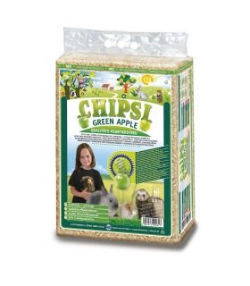 Наповнювач CHIPSI для гризунів Зелене яблуко тирса 60л/3.2кг Chipsi - 1 - 4002973000823