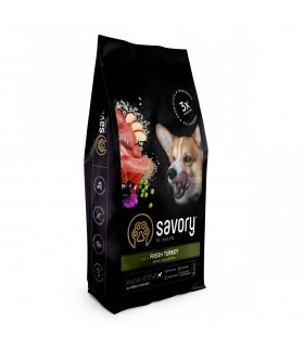 Корм SAVORY сухий для стерилізованих собак усіх порід, зі свіжою індичкою Savory - 1 -  2