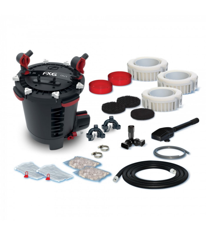 Фільтр Hagen Fluval FX6 для акваріуму до 1500л зовнішній пластик метал гума 20л 2130л/год Fluval - 6 - 015561102193