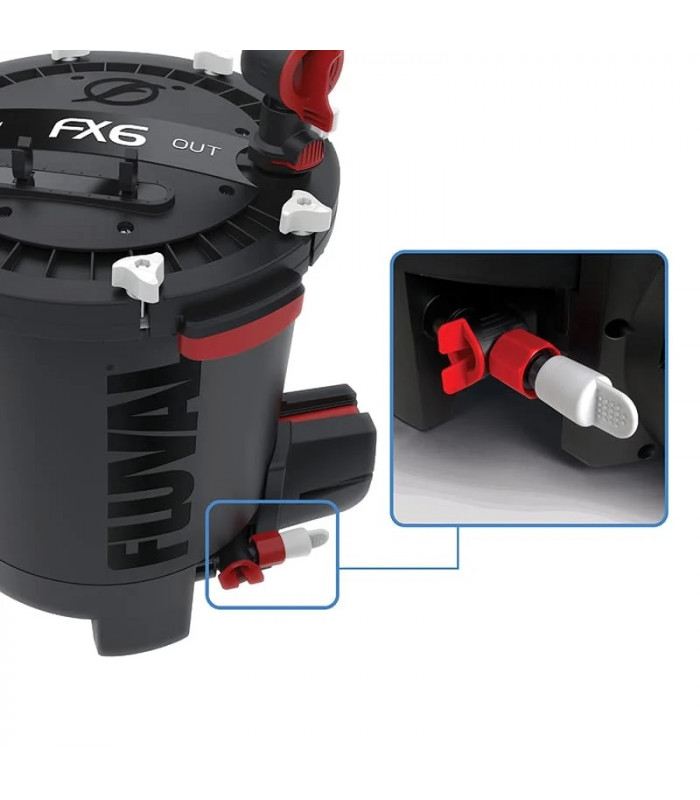 Фільтр Hagen Fluval FX6 для акваріуму до 1500л зовнішній пластик метал гума 20л 2130л/год Fluval - 4 - 015561102193