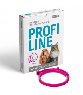 Нашийник Природа ProVET Профілайн для собак та котів протипаразитарний фуксія 35см ProVET - 1 - 4823082430956