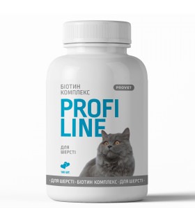 Вітаміни для котів Provet Profiline Біотин Комплекс для шерсті, 180 таб. ProVET - 1 - 4823082431618