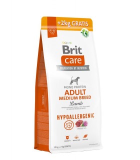Корм для собак середніх порід Brit Care Dog Hypoallergenic Adult Medium Breed гіпоалергенний з ягням, 12+2 кг Brit Care - 1 - 85