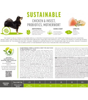 Корм для собак середніх порід Brit Care Dog Sustainable Adult Medium Breed з куркою та комахами, 12+2 кг Brit Care - 3 - 8595602