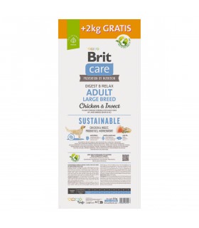 Корм для собак великих порід Brit Care Dog Sustainable Adult Large Breed з куркою та комахами, 12+2 кг Brit Care - 1 - 859560256 2
