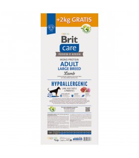 Корм для собак великих порід Brit Care Dog Hypoallergenic Adult Large Breed гіпоалергенний з ягням, 12+2 кг Brit Care - 1 - 8595 2