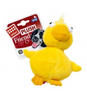 Іграшка для собак Качка з пищалкою GiGwi Plush, плюш, штучне / тканина, МТХ, 11 см GiGwi - 1 - 4823089351445 2