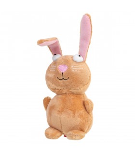 Іграшка для собак Кролик з пищалкою GiGwi Plush, плюш, 16 см GiGwi - 1 - 4823089351278