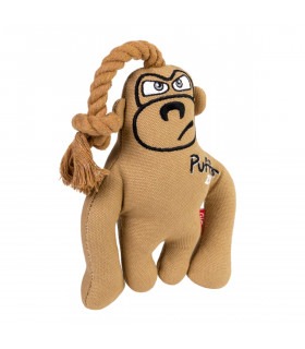 Іграшка для собак Мавпа з пищалкою GiGwi Puffer zoo, текстиль, мотузка, 31 см GiGwi - 1 - 4823089351605
