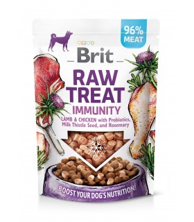 Ласощі для собак Brit Raw Treat freeze-dried Immunity для імунітету, ягня і курка, 40 г Brit Care - 1 - 8595602564453
