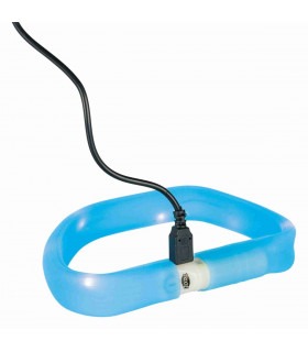 Нашийник Trixie для собак з підсвічуванням з USB силікон синій широкий M-L 50cм/18мм Trixie - 1 - 4053032126718 2