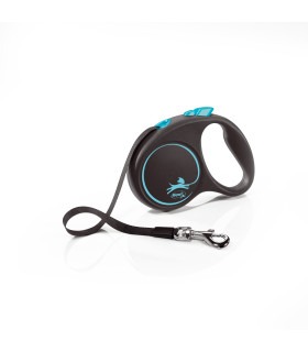 Рулетка для собак Flexi Black Design зі стрічкою Flexi - 1 - 