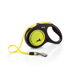 Повідець-рулетка  для собак Flexi New Neon зі стрічкою Flexi - 1 - 