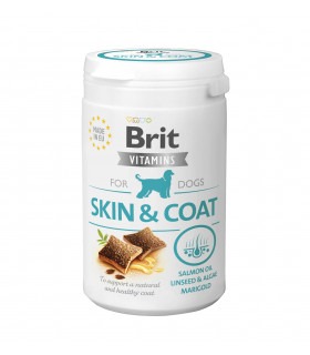 Вітаміни для собак Brit Vitamins Skin and Coat для шкіри і шерсті, 150 г Brit Care - 1 - 8595602562510