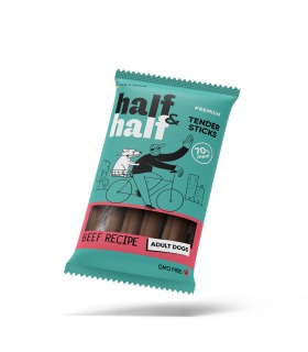 Ласощі Half&Half для собак у формі м'ясних паличок з яловичиною, 100 г Half&Half - 1 - 4823082431762