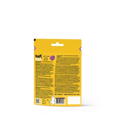 Ласощі Half&Half для котів у формі м'ясних смужечок з качкою, 50 г Half&Half - 3 - 4823082431847