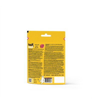 Ласощі Half&Half для котів у формі м'ясних шматочків з яловичиною, 50 г Half&Half - 3 - 4823082431861
