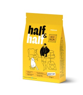 Сухий корм Half&Half для дорослих котів, з яловичиною Half&Half - 3 - 