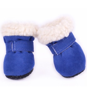 Черевики для собак малих порід Ruispet зимові з утепленням, сині, комплект 4 шт. Ruispet - 1 -  2
