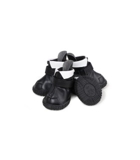 Черевики для собак малих порід Ruispet демісезонні з флісовою підкладкою, чорні, комплект 4 шт. Ruispet - 1 - 