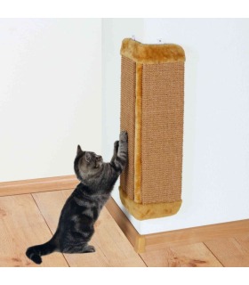 Дряпка Trixie для котів кутова із сизалю/плюшева коричнева 32*60см Trixie - 1 - 4011905043432 2