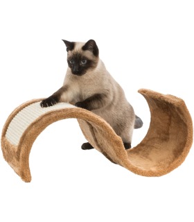 Дряпка Trixie для котів Wavy із сизалю/плюшева коричнева 29*18*50см Trixie - 1 - 4011905432601 2
