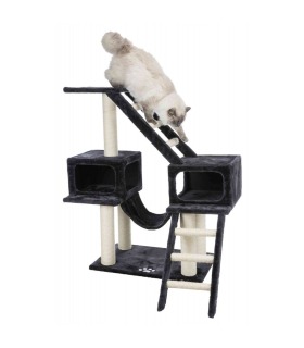 Дряпка Trixie для котів Malaga із сизалю/плюшева антрацитова 70*45*109см Trixie - 1 - 4011905439471 2